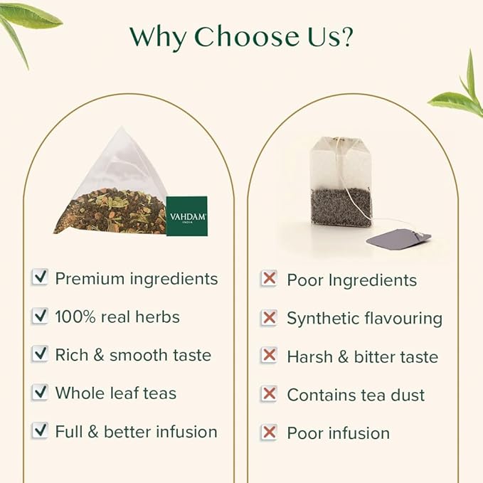 VAHDAM, Sweet Cinnamon Tea | 100 Tea Bags | 100% Natural Spices | Cinnamon Masala Chai Tea Recipe | Spiced Chai Tea Bag | Brew as Hot or Iced - Bloomnest