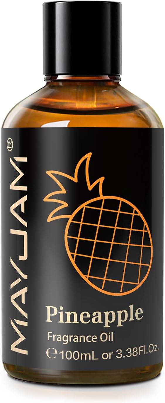 MAYJAM 100ML/3.38FL.OZ Pineapple Fragrance Oils with Glass Dropper, Essential Oils for Diffusers for Home, Long Lasting Scented Oils for Diffusers Soap Candle Making - Bloomnest