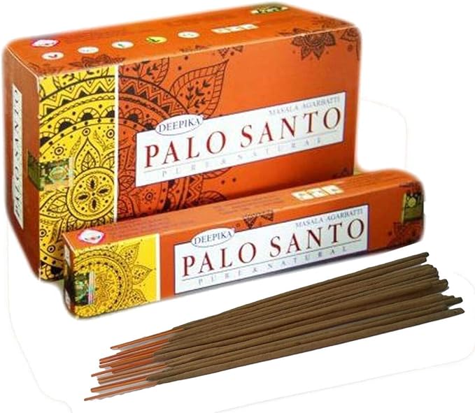 Deepika Palo Santo Masala Agarbatti Sticks Pure and Natural Home Fragrance Incense Set of 12 Box Bloomnest