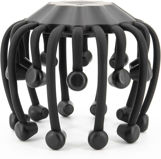 Electric Scalp Massager - Octopus Head Massager Stress Relax, 20 Claw Multi-Configuration Array Vibrating Nodes, 5 Modes, Bluetooth Music, Hair Scalp Relaxation, Fatigue Relief JIEJUNJIE