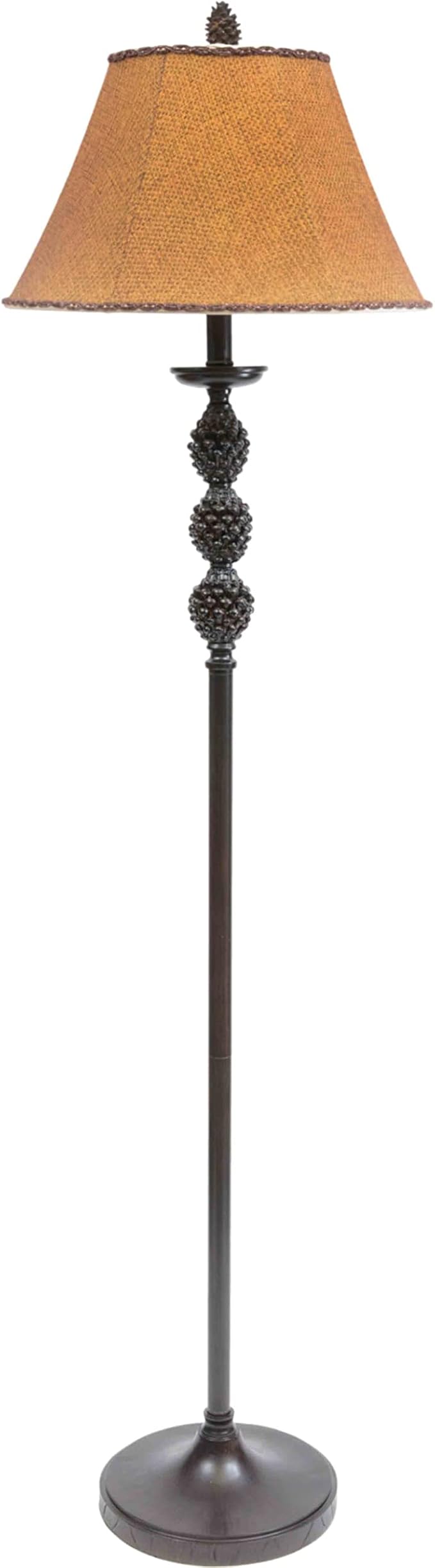 BLACK FOREST DECOR Rustic Lodge Floor Lamp - Pinegrove Standing Lamp for Home & Cabin Decor - Bloomnest