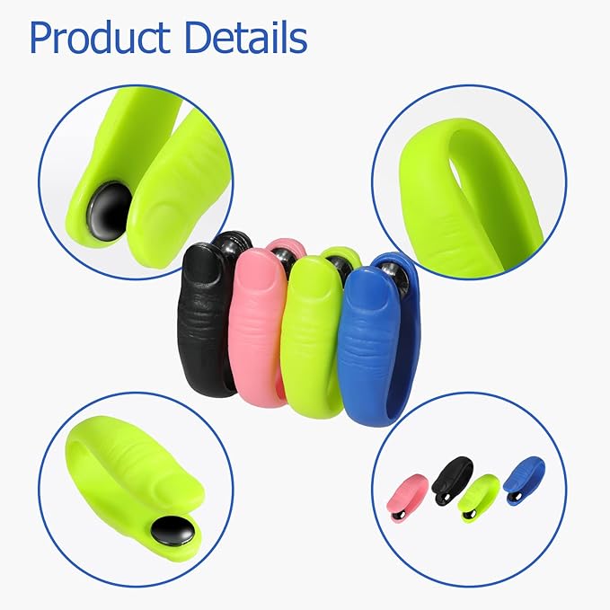 8 Pcs Acupressure Hand Pressure Point Migraine Clip, Palm Magnet Massage, Tension Relief Wearable – Supporting Acupressure Relaxation, Relief Clip Headache Pressure Point Tool for Relaxation