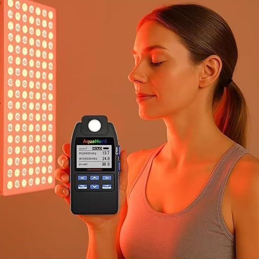 AH-DRNIR 660nm & 850nm Red/NIR Light Irradiance Meter – Professional Dual-Wavelength Radiometer AquaHorti