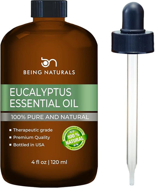 Eucalyptus Essential Oil - Huge 4 FL OZ - 100% Pure & Natural – Premium Natural Oil with Glass Dropper (Eucalyptus Oil) - Bloomnest