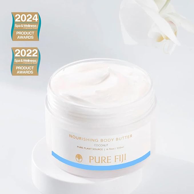 PURE FIJI Nourishing Body Butter, Coconut (6.7oz/200ml)