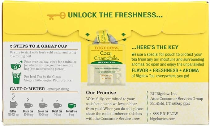 Bigelow Cozy Chammomile Herbal Tea 20.0 CT (Pack of 12)12 - Bloomnest