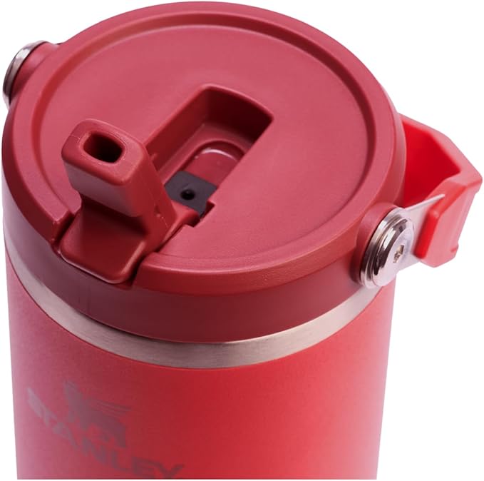 Stanley IceFlow 2.0 Flip Straw Tumbler with Handle 30 oz | Twist On Lid and Flip Up Straw | Leak Resistant Water Bottle | Insulated Stainless Steel | BPA-Free | Chili Red - Bloomnest