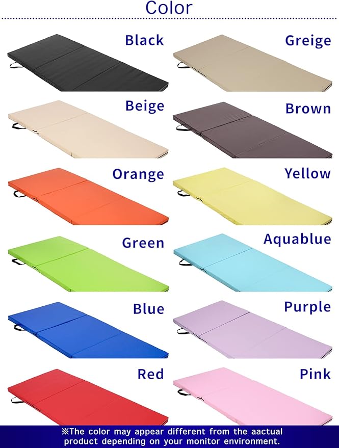 Gymnastics Mat Folding Stretch Mats 71"x31"x2" Exercise Muscle Training Children Play Horizontal Bar Mat Yoga Sports Soundproof Home Use - Bloomnest