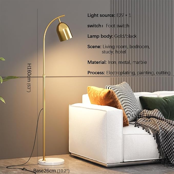 Nordic Floor Lamp Modern Simple Family Iiving Room Bedroom Creativity LED Decorative Standing Light (S) - Bloomnest