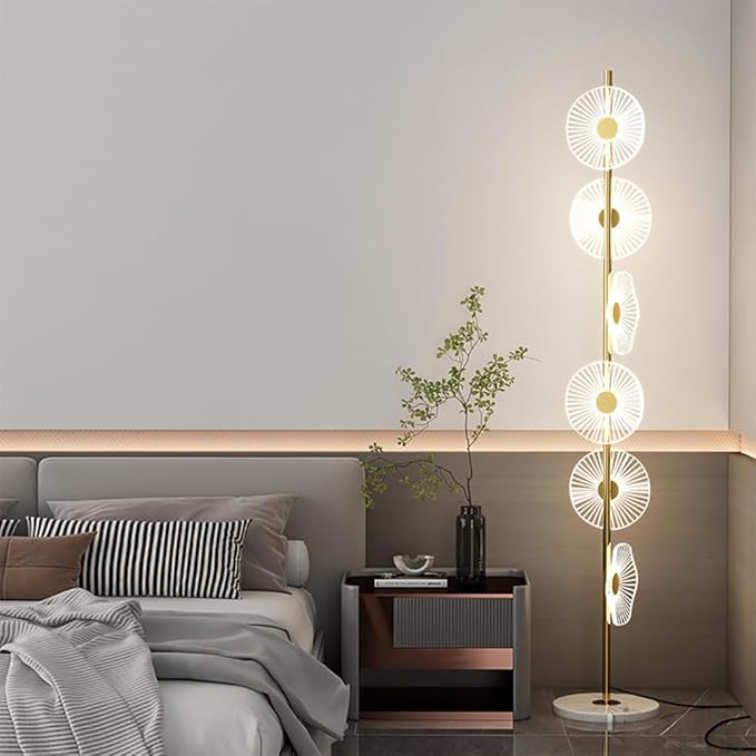 Nordic Floor Lamp Modern Art Family Iiving Room Bedroom Creativity Atmosphere LED Decorative Standing Light(V) - Bloomnest