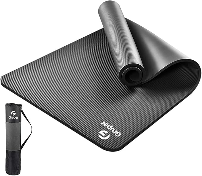 Yoga Mat Non Slip NBR Thick Yoga Mat, 72"L x 32"/24"W x 0.6"/0.4"TH (185cm x 80cm/61cm x 15mm/10mm), Anti-Tear Exercise Mat with Carrying Strap and Bag, Workout Mats for Yoga, Pilates, Floor Exercises - Bloomnest