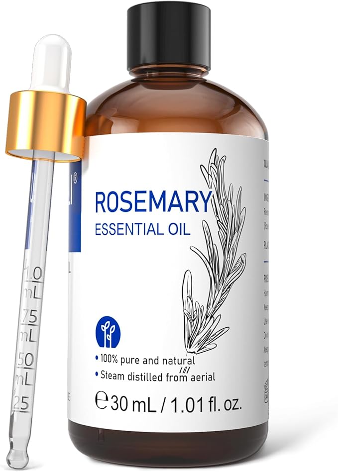 HIQILI Rosemary Essential Oil, Add to Shampoo & Conditioner, 100% Pure & Natural - 1 FI Oz - Bloomnest