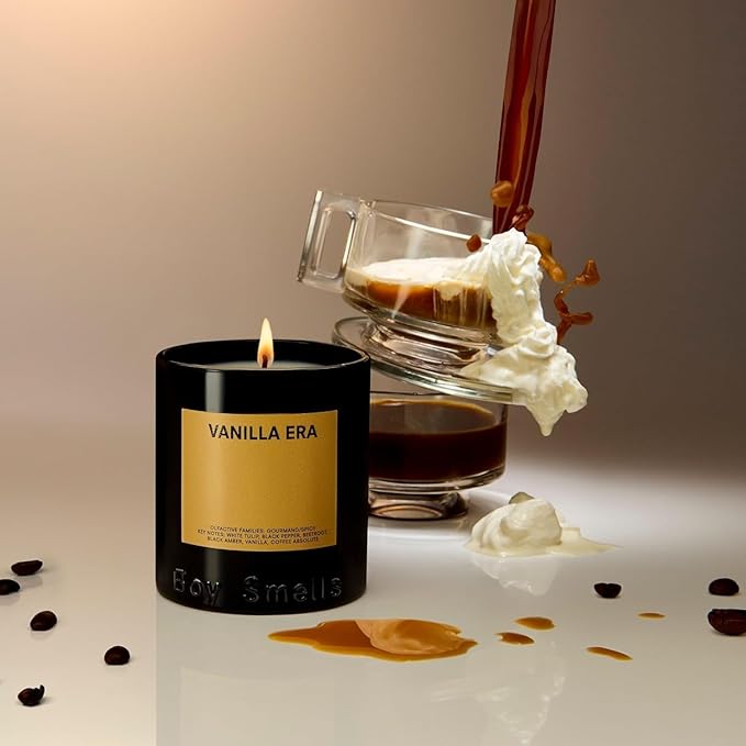 Boy Smells - Vanilla Era Scented Candles for Men and Women - 27 oz - Soy, Coconut Wax Candle Blend - Aromatic Candles for Home with Black Amber, Coffee, Incense - 100-Hour Burn - Cotton Wick - Bloomnest