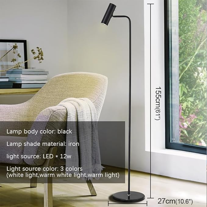 Nordic Floor Lamp Minimalism Modern Family Iiving Room Bedroom Creativity LED Decorative Standing Light (F) - Bloomnest