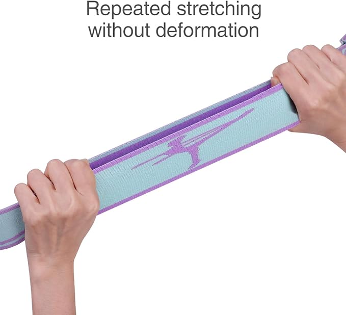 Adjustable Stretch Strap for Kids, 8-Loop Elastic Resistance Band for Children Gymnastics, Ballet Dance, Yoga, Stuff，Pilates & Flexibility Training, Home Exercise Equipment for Girls - Bloomnest