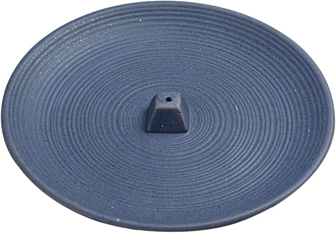 Incense Stick Holder Ceramic Incense Holder Simple Style Incense Sticks Holder Blue Insence Burner for Set for Office Yoga and Livingroom (Blue) - Bloomnest