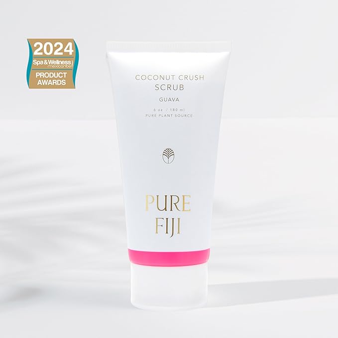 Pure Fiji Coconut Crush Scrub, Guava (6oz/180ml) - Bloomnest