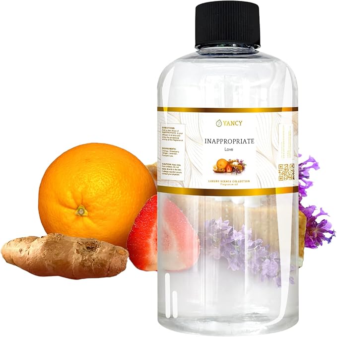 YANCY Inappropriate Luxury Collection Fragrance Oil (8 oz), Exotic Wood and Spice Aroma, Captivating Scent for Diffusers, Oil Burners & Aroma Lamps, Adds Bold Elegance to Social Spaces YancySpa