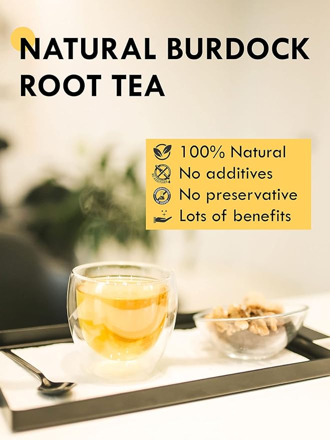 TeeLux Burdock Root Tea Bags, Pure Natural Burdock Root, Caffeine Free, Premium Herbal Tea, 100 Tea Bags - Bloomnest