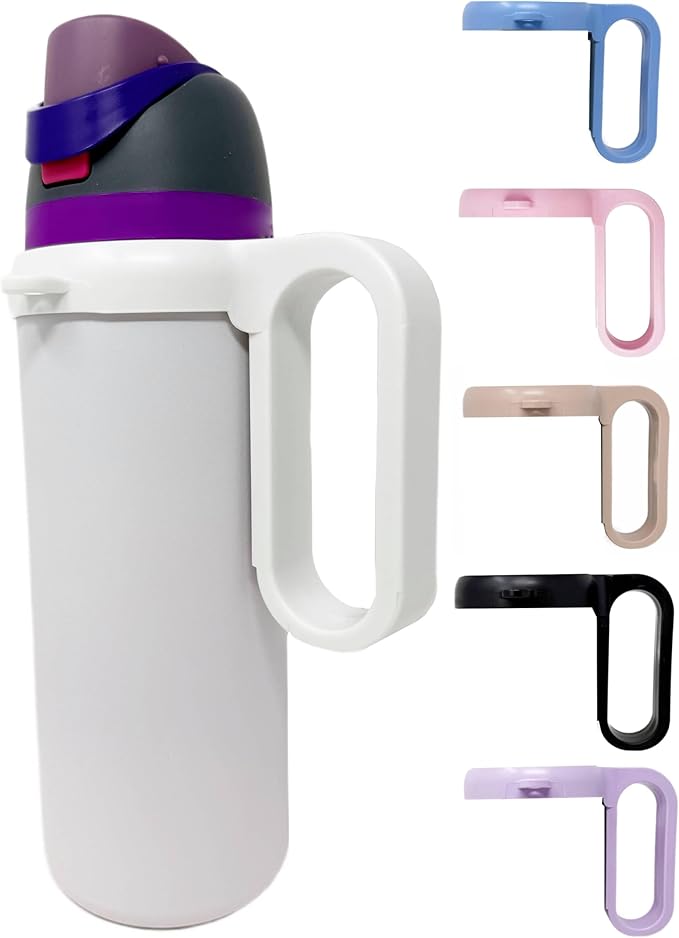 Bottle Handle for Owala FreeSip 24oz 32oz 40oz – Strong Plastic Water Bottle Holder, Durable Easy Carry Accessory for Running, Jogging, Gym, Hiking, and Drinking While Driving & More OneMissionX