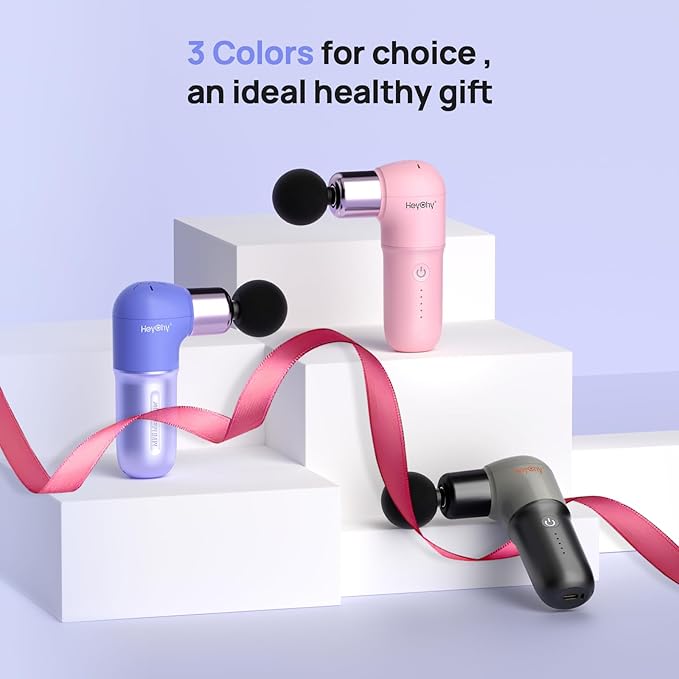 Super Mini Massage Gun, Deep Tissues Percussion Muscle Massager, Compact Sports Travel Massage Gun, Portable Massager Gun for Gifts for her him, Purple - Bloomnest