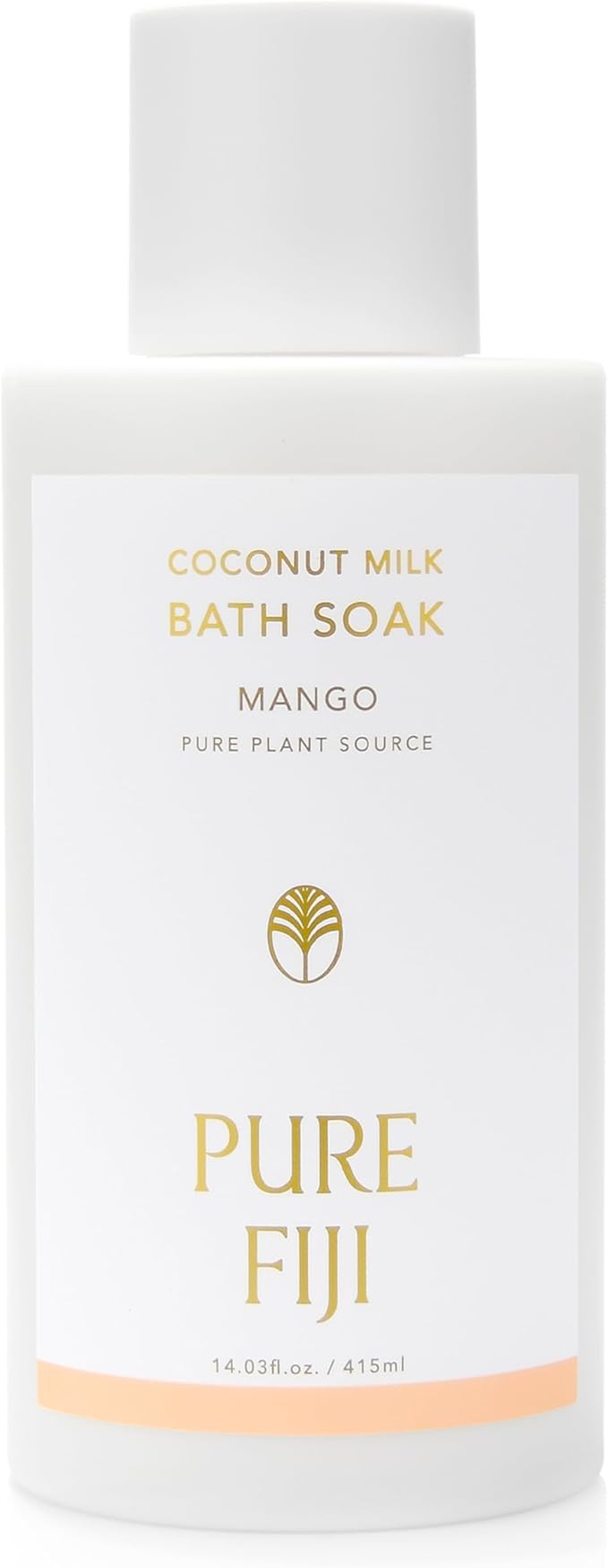 Pure Fiji Coconut Milk Bath Soak, Mango (14oz/415ml) - Bloomnest
