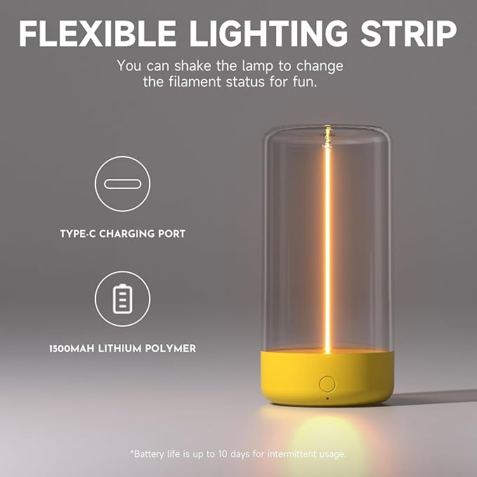 AUGE LIGHT Mini Minimalist Table Lamp Cordless LED Desk Lamp Rechargeable Modern Night Lights Portable Nightstand Lamps Unique Ambient Light Mood Lighting for Bedroom, Beside, Nursery - Bloomnest