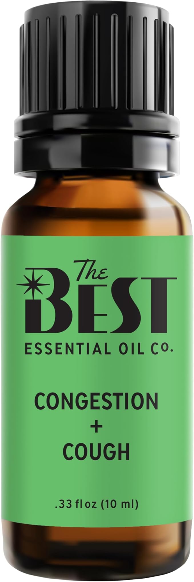The Best Congestion + Cough Essential Oil Blend- Premium Grade- 100% Pure & Natural for Aromatherapy, Diffuser, Spa, Massage, Air Freshener- 10 ml (.33 fl oz) - Bloomnest
