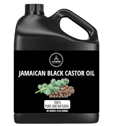Naturevibe Botanicals Jamaican Black Castor Oil 32 Ounces | 100% Pure and Natural | Great for Skin Care and Hair Care - Bloomnest