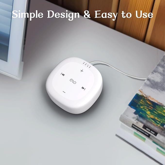 White Noise Sound Machine with 30 Soothing Sounds Brown Noise Sound Machines for Sleep Office Privacy Bedroom 36 Adjustable Volume 4 Timers Memory Function Sleep Sound Machine Adult Elderly Baby Care - Bloomnest