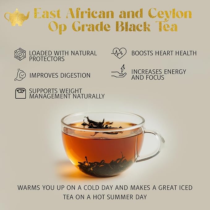 Cream Irish Breakfast Tea, Loose Leaf Black Tea – Irish Classic with Caramel & Strong Assam – Robust, Full-Bodied – Drink Hot or Iced – 4 oz Resealable Bag (Makes 50 Cups) – The Elegant Elephant - Bloomnest