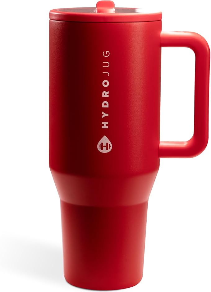 HydroJug Kids - 20 oz Insulated Kids Water Bottle with Flip Straw & Handle | Leak-Proof & Durable | Perfect for School, Sports, Lunch, Travel & Camp, Alumni Red - Bloomnest