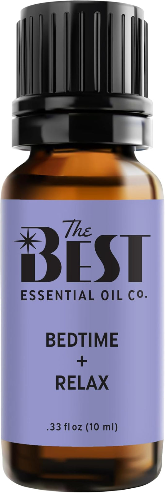 The Best Bedtime + Relax Essential Oil Blend- Premium Grade- 100% Pure & Natural for Aromatherapy, Diffuser, Spa, Massage, Air Freshener- 10 ml (.33 fl oz) - Bloomnest