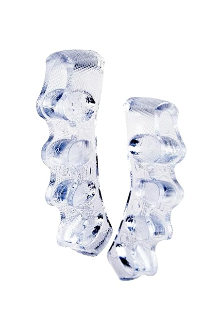NABOSO Splay 2.0 Gel Toe Separators for Women & Men | Improves Toe Alignment, Relieves Foot Fatigue & Supports Natural Foot Posture - Durable, Comfortable Design for Daily Use | Pack of 1 - Clear - Bloomnest