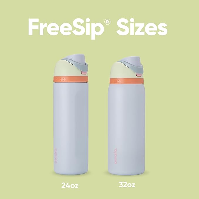 Owala FreeSip Insulated Stainless Steel Water Bottle with Straw for Sports, Travel, and School BPA-Free Sports Water Bottle, 32 oz, Beach House Owala