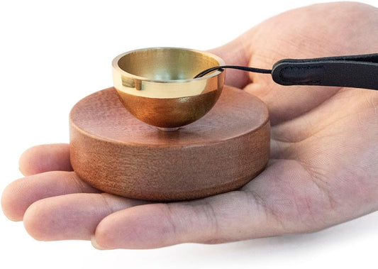 Portable Mini Singing Bowl Set | Beautiful sound and look | Little Tibetan Singing Bowl Set | Easy To Play | Chakra therapy, hand beaten | Creates Beautiful Sound for Healing - Bloomnest