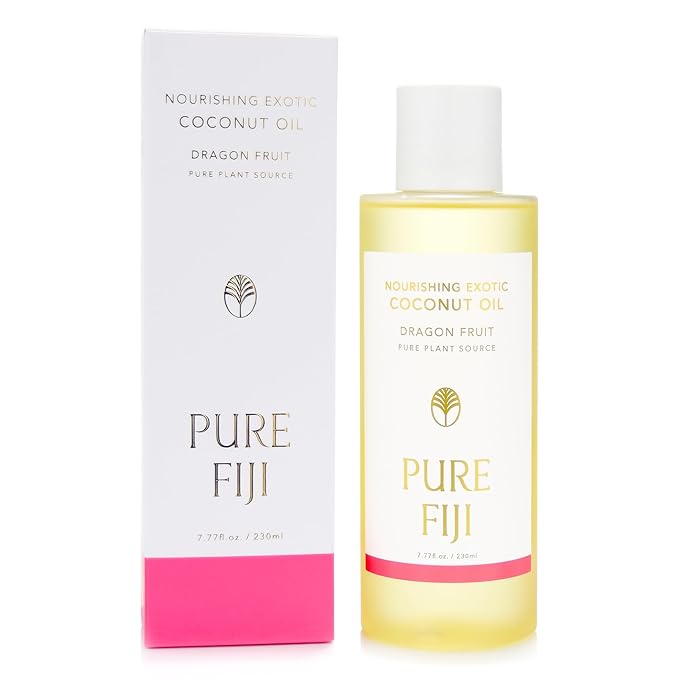 PURE FIJI Nourishing Exotic Coconut Body Oil, Dragon Fruit (7.7 fl oz/230ml) - Bloomnest