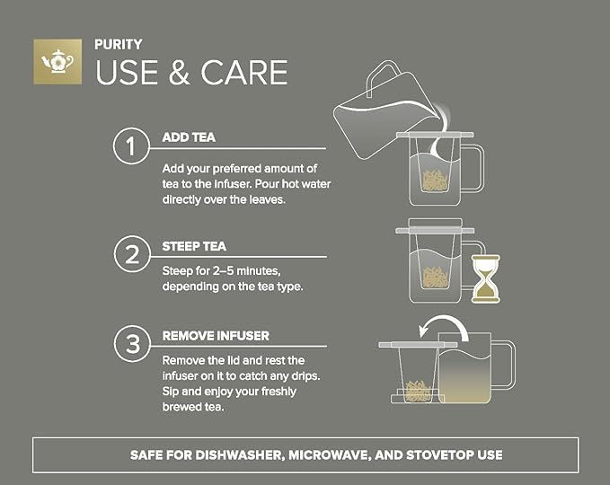 Teabloom Purity Loose-Leaf Tea Glass Infuser with Versatile Lid – 3.3 Borosilicate, Laser-Perforated Design, Universal Fit for Cups & Teapots, Toxin-Free Brewing, Ideal for Whole-Leaf Teas - Bloomnest