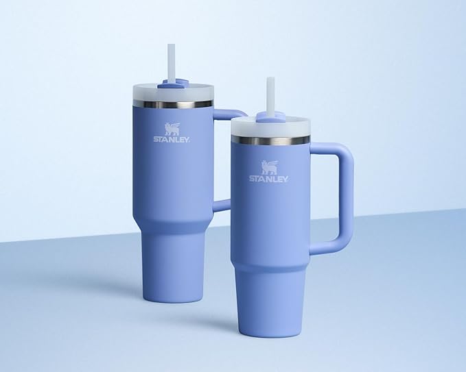 STANLEY Quencher H2.0 Tumbler with Handle and Straw 40 oz | Flowstate 3-Position Lid | Cup Holder Compatible for Travel | Insulated Stainless Steel Cup | BPA-Free | Hydrangea - Bloomnest