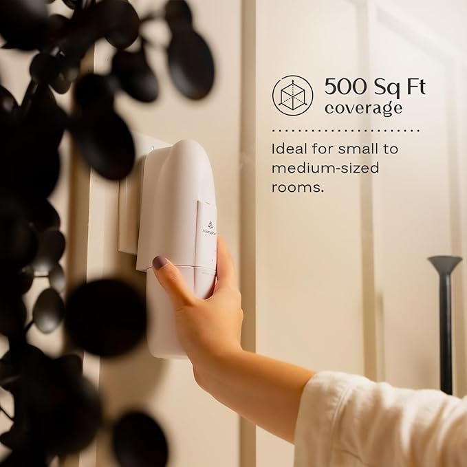 AromaPlan 5 Star Collection 2025 Plug in Waterless Diffuser (2 Fragrances Included)-Cold Air & Waterless Diffusers for Home & Office- Silent Wall Diffuser Plug in (2 Devices +2 Scents) - Bloomnest