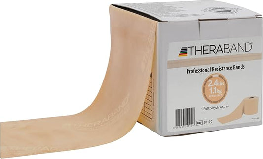 THERABAND Resistance Band, Black, Special Heavy, 50-Yard Roll, Latex Elastic Band for Exercise - Bloomnest