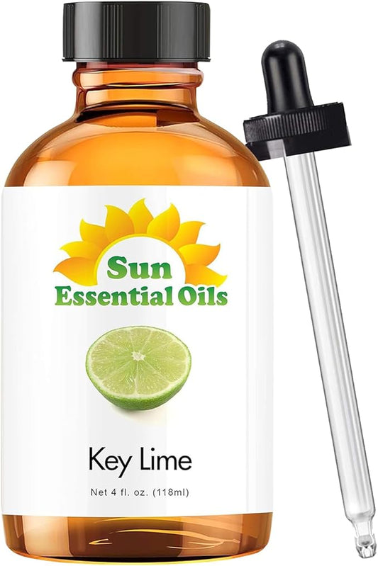 Sun Essential Oils Key Lime Essential Oil 4oz - (118ml) Aromatherapy Oil - Bloomnest