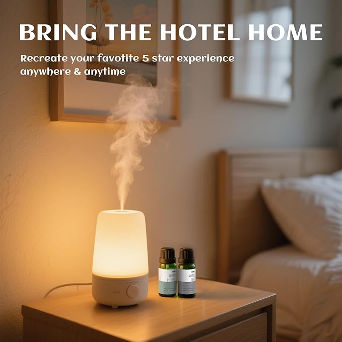 Hotel Fragrance Diffuser Oil Gift Set - Premium 6 x 10 ml, 0.34 fl oz, MitFlor Luxury Hotel Essential Oils Diffuser Scents - Inspired by The Hilton, Marriott, Shangri-La, Four Seasons, and W Hotel - Bloomnest