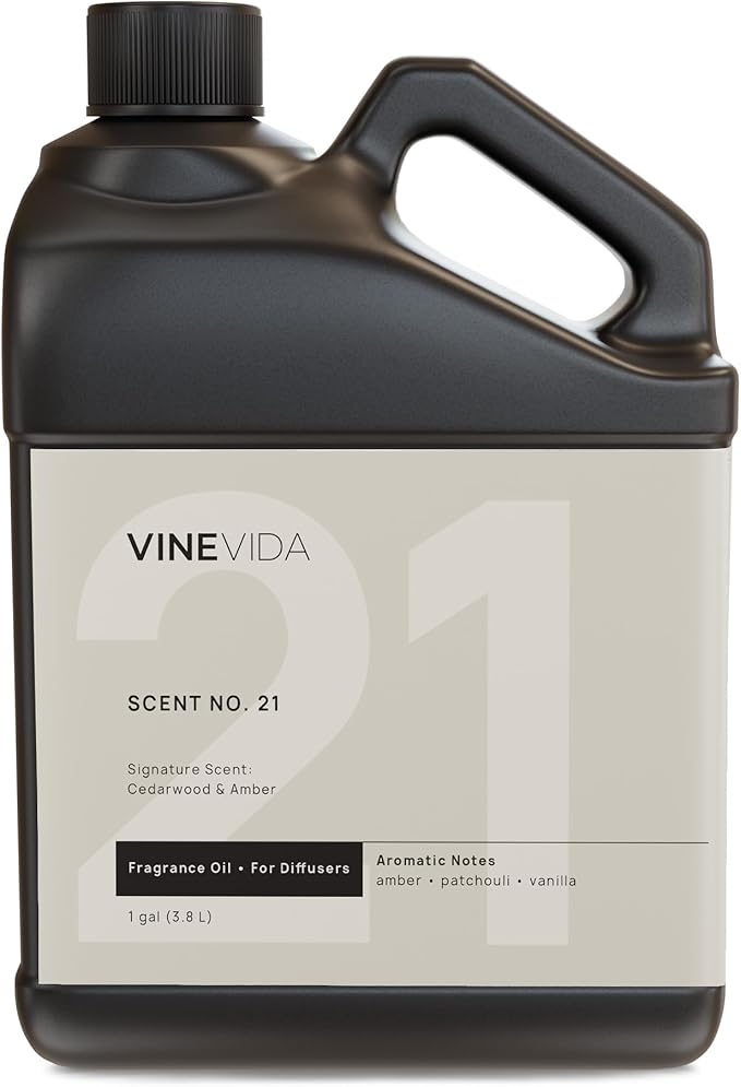 VINEVIDA [128 Fl Oz] Cedarwood & Amber Fragrance Oil for Cold Air Diffusers, Essential Oils for Diffuser Oil Refill & Air Freshener Room Spray - Bloomnest