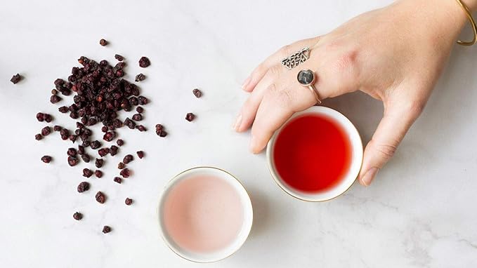 Rishi Tea Scarlet Herbal Tea - Organic Loose Leaf, Caffeine Free Berry Fruit Blend, Enjoy Hot or Iced - 16 Ounces, 40+ Servings - Bloomnest