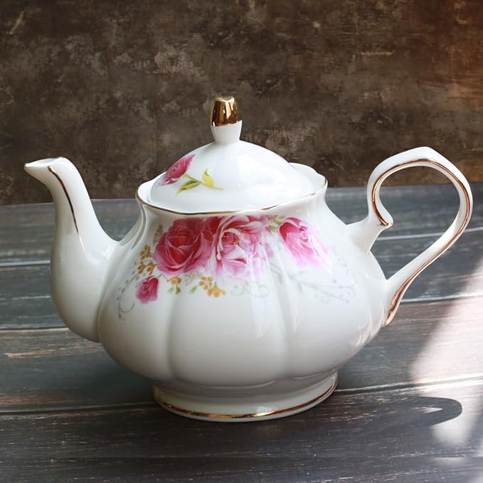 Jomop Tea Pot Handmade Ceramic Flowers (Pink) - Bloomnest