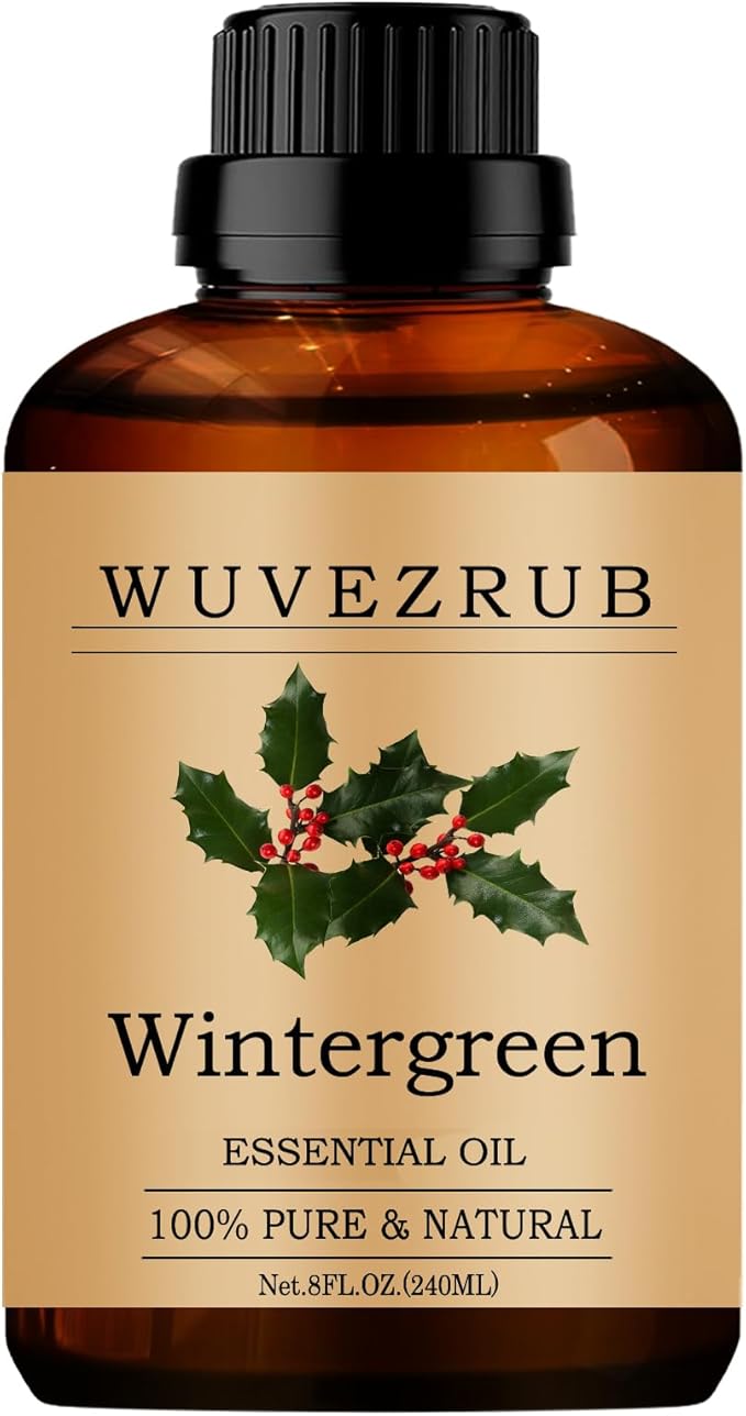 Wintergreen Essential Oils, 240ML Pure and Natural Essential Oil for Aromatherapy Diffuser - Wintergreen /8 Fl Oz - Bloomnest