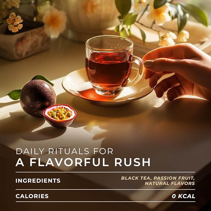 Gya Tea Co Caffeinated Passion Fruit Black Tea Pod (16 Count) - Smooth, Flavourful, Robust, Enjoy Hot or Iced - Bloomnest