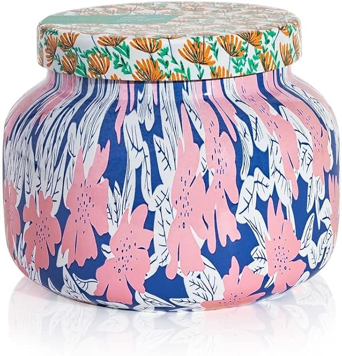 Capri Blue Scented Candles - Pattern Play Glass Jar Candles - Long Lasting Soy Wax Blend - Luxury Home Decor - Notes of Tropical Fruits & Sugared Citrus - Gifts for Women (Volcano, 19 oz) - Bloomnest