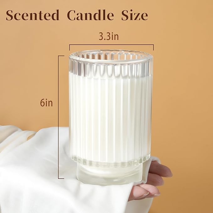 Sage Citrus Candles for Home Scented, Over 70 Hour Burn Time Large Aromatherapy Jar Candle with Lid, Home Fragrance Soy Candle for Women & Men - Bloomnest